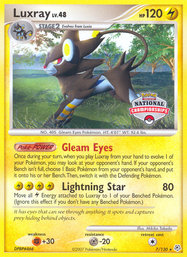 Diamond & Pearl Holo Luxray #7 Promo